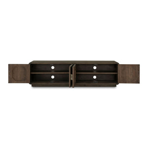   Modern European furniture - Rustic Pine 4-Door Media Cabinet - www.oroa.com | Oroa.com