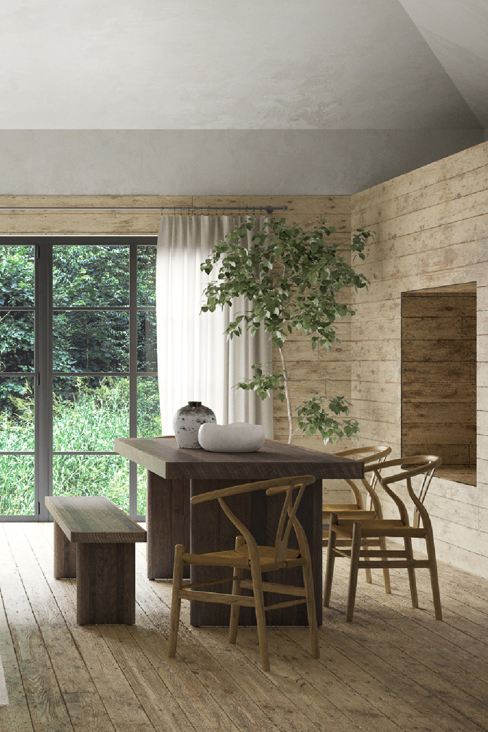   Modern European furniture - Mate Pine Dining Bench - www.oroa.com | Oroa.com