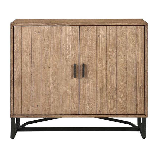 Modern European furniture - Slatted Pine 2-Door Cabinet - www.oroa.com