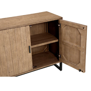   Modern European furniture - Slatted Pine 2-Door Cabinet - www.oroa.com | Oroa.com