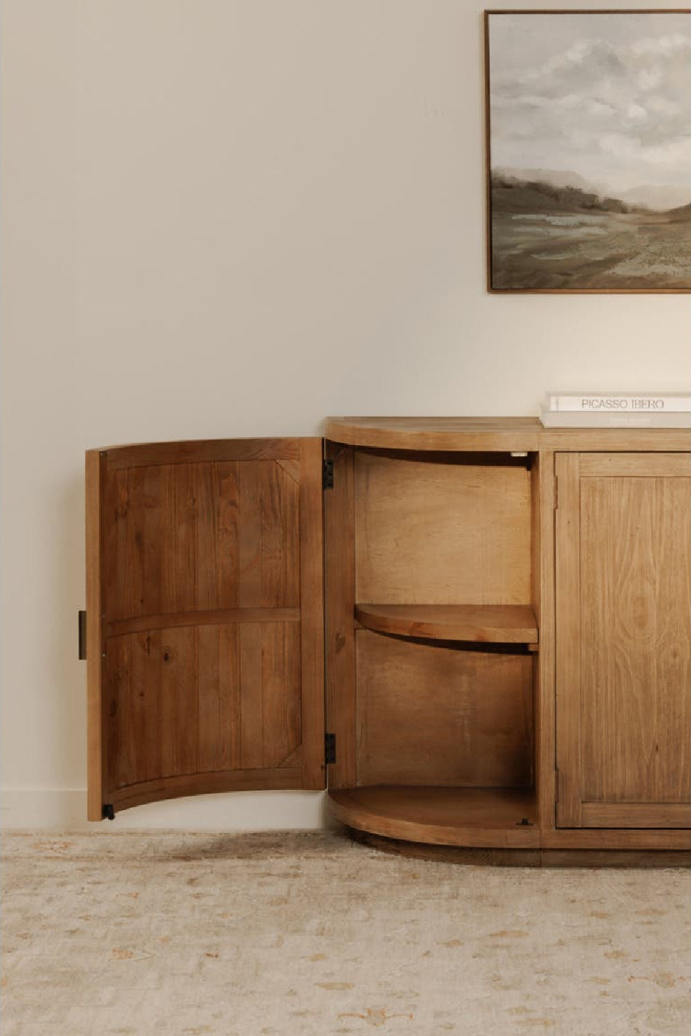   Modern European furniture - Pine Wood 4-Door Sideboard - www.oroa.com | Oroa.com