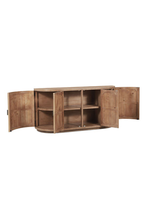   Modern European furniture - Pine Wood 4-Door Sideboard - www.oroa.com | Oroa.com