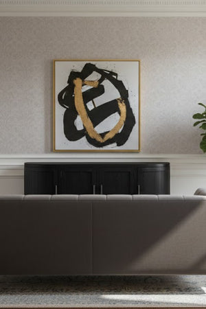   Modern European furniture - Pine Wood 4-Door Media Cabinet - www.oroa.com | Oroa.com