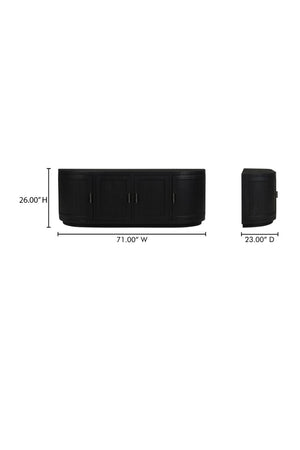   Modern European furniture - Pine Wood 4-Door Media Cabinet - www.oroa.com | Oroa.com