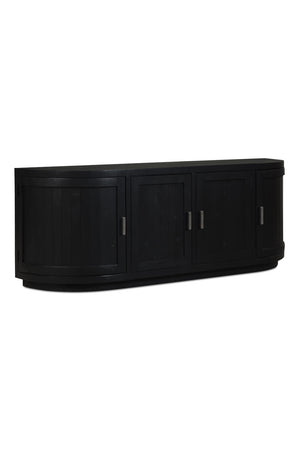  Modern European furniture - Pine Wood 4-Door Media Cabinet - www.oroa.com | Oroa.com