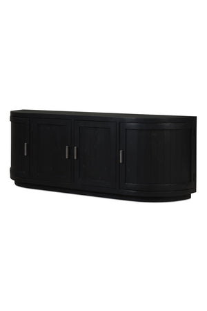   Modern European furniture - Pine Wood 4-Door Media Cabinet - www.oroa.com | Oroa.com