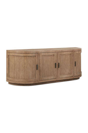   Modern European furniture - Pine Wood 4-Door Media Cabinet - www.oroa.com | Oroa.com