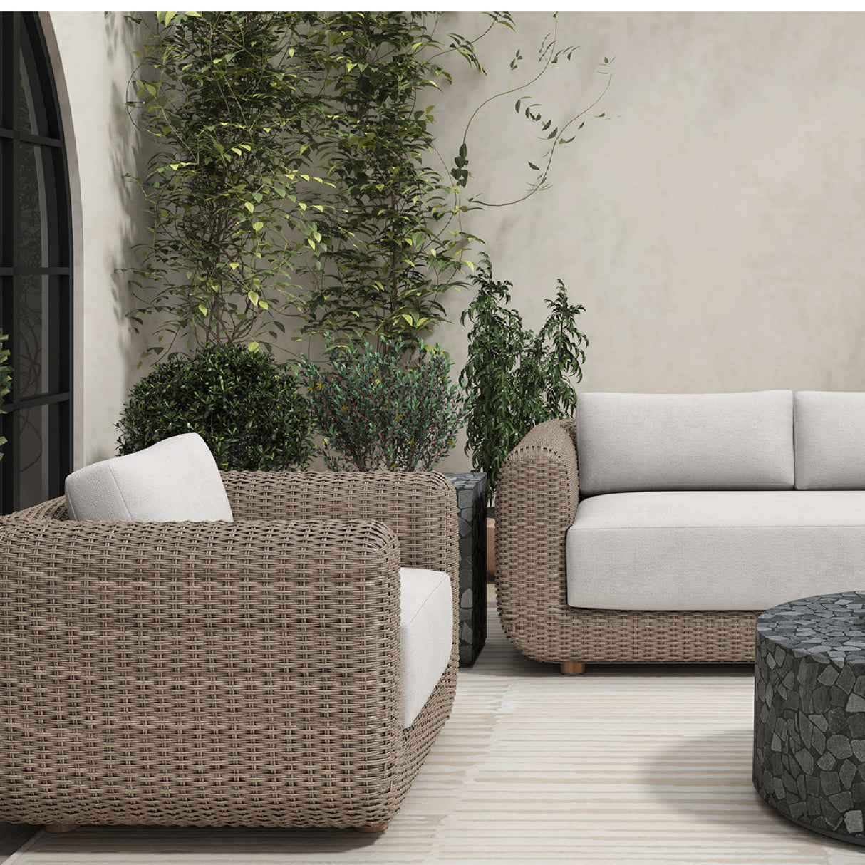   Modern European furniture - Wicker-Look Indoor/Outdoor Accent Chair - www.oroa.com | Oroa.com