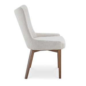   Modern European furniture - Beige Curved High-back Dining Chair - www.oroa.com | Oroa.com