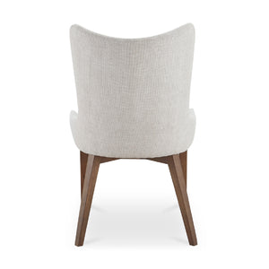   Modern European furniture - Beige Curved High-back Dining Chair - www.oroa.com | Oroa.com