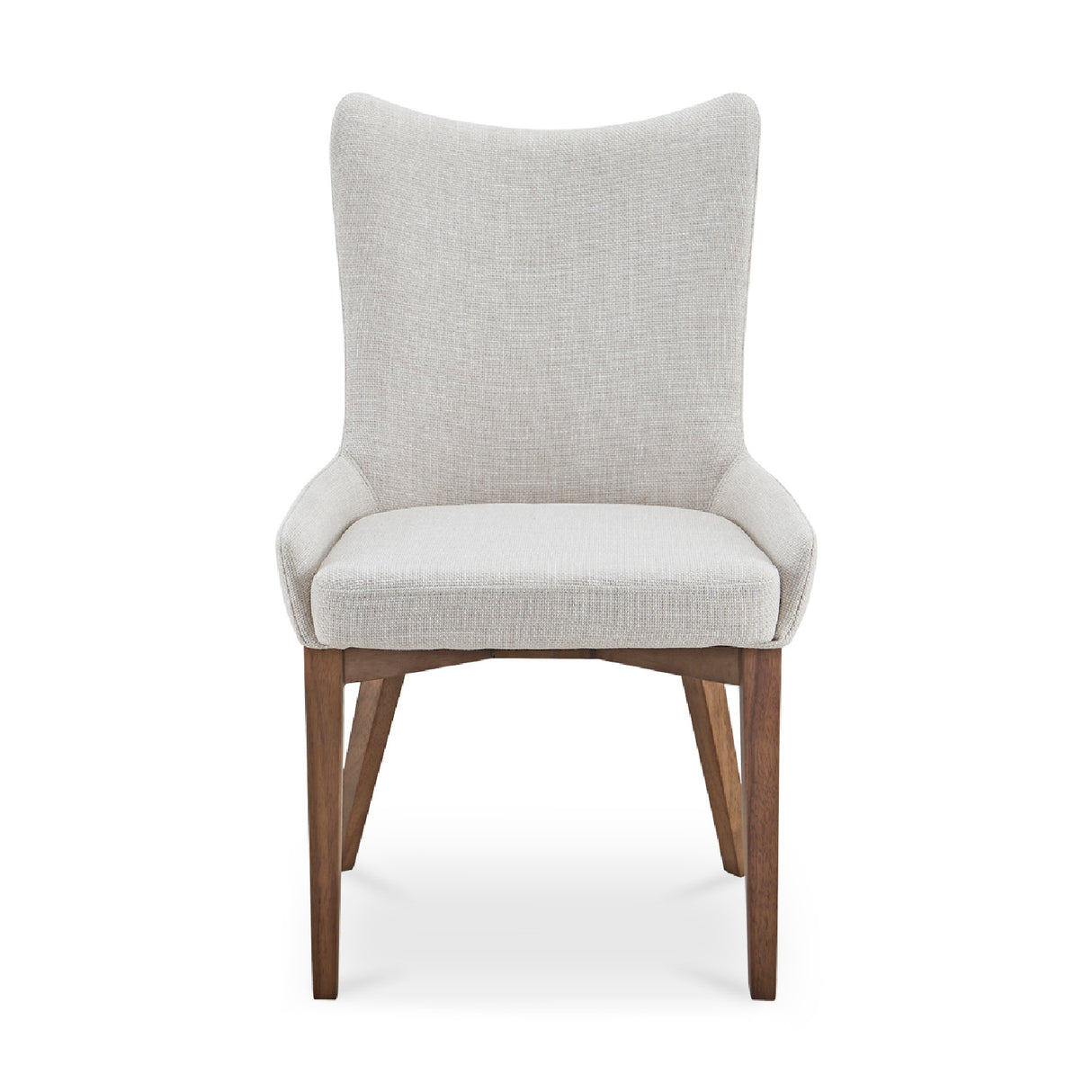   Modern European furniture - Beige Curved High-back Dining Chair - www.oroa.com | Oroa.com