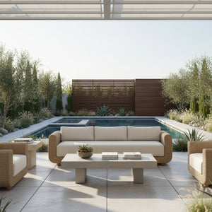   Modern European furniture - Wicker Framed Indoor/Outdoor Sofa - www.oroa.com | Oroa.com