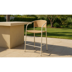   Modern European furniture - Basketweave Outdoor Counter Chair - www.oroa.com | Oroa.com