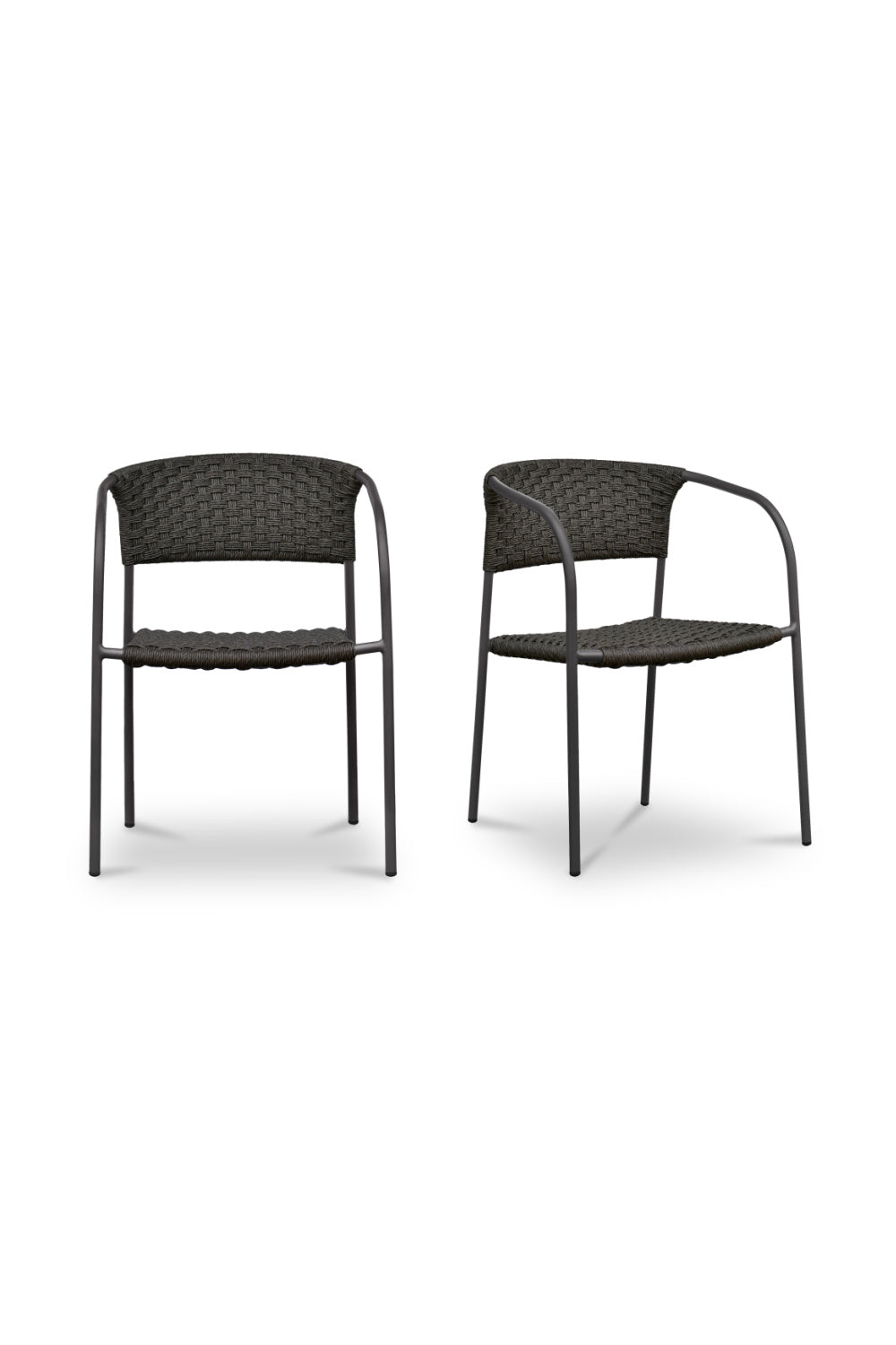   Modern European furniture - Basketweave Outdoor Dining Chairs (2) - www.oroa.com | Oroa.com