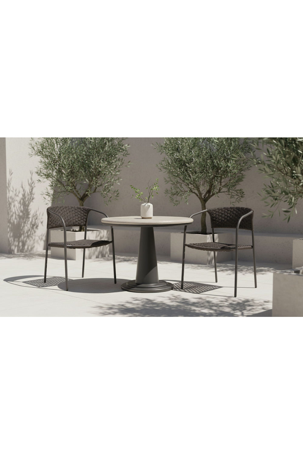   Modern European furniture - Basketweave Outdoor Dining Chairs (2) - www.oroa.com | Oroa.com