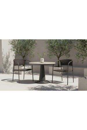   Modern European furniture - Basketweave Outdoor Dining Chairs (2) - www.oroa.com | Oroa.com