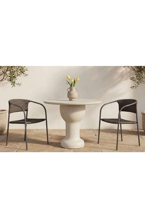   Modern European furniture - Basketweave Outdoor Dining Chairs (2) - www.oroa.com | Oroa.com