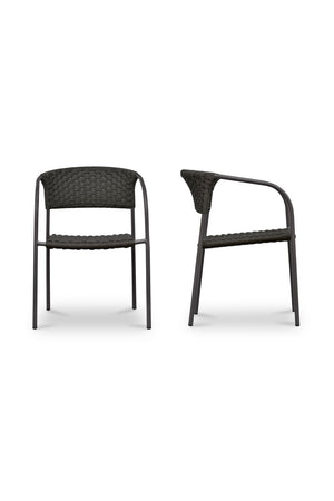   Modern European furniture - Basketweave Outdoor Dining Chairs (2) - www.oroa.com | Oroa.com