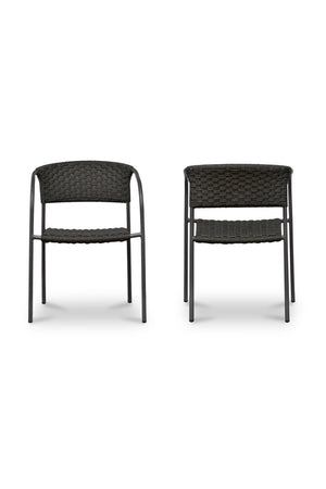   Modern European furniture - Basketweave Outdoor Dining Chairs (2) - www.oroa.com | Oroa.com