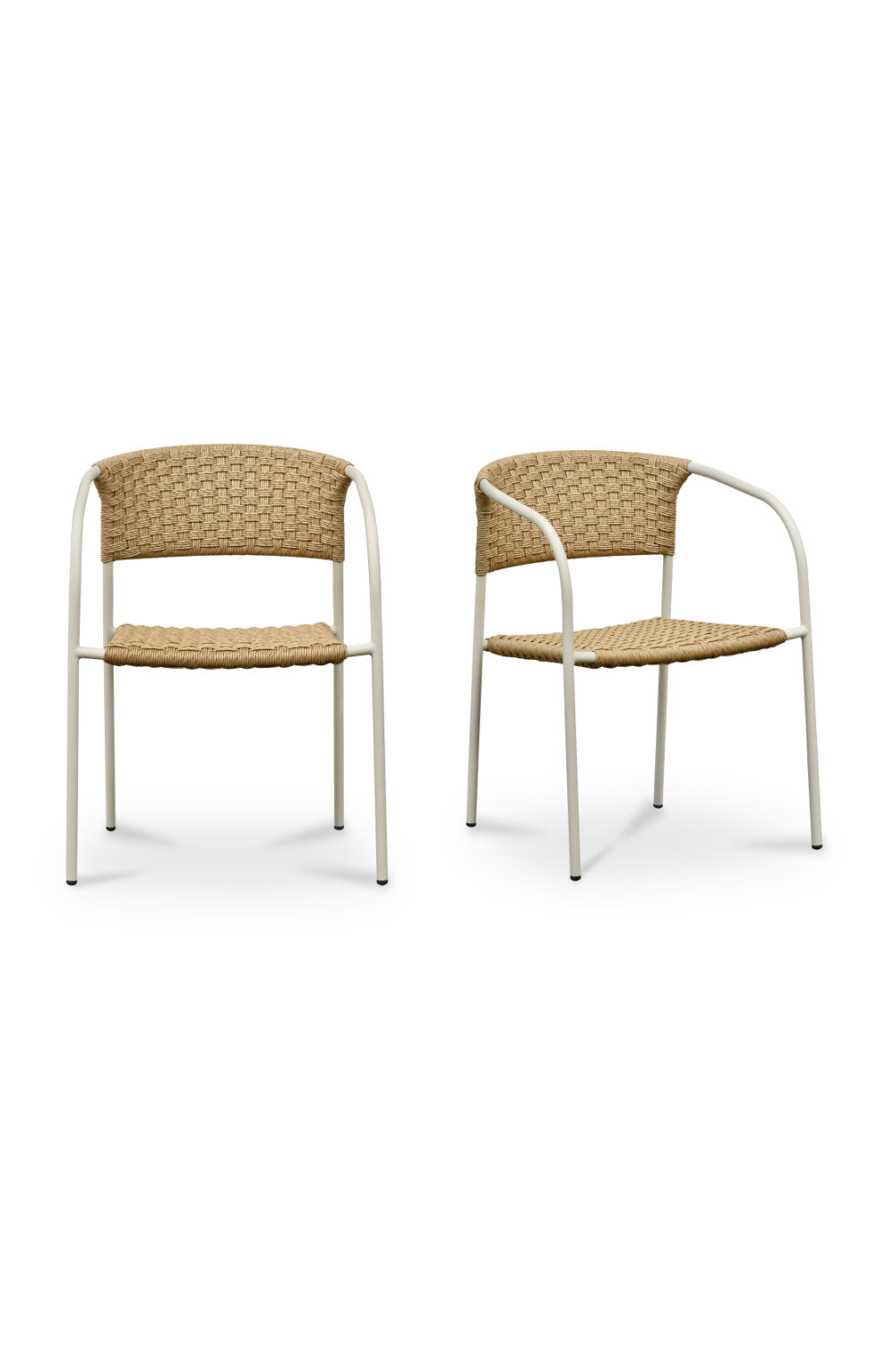   Modern European furniture - Basketweave Outdoor Dining Chairs (2) - www.oroa.com | Oroa.com
