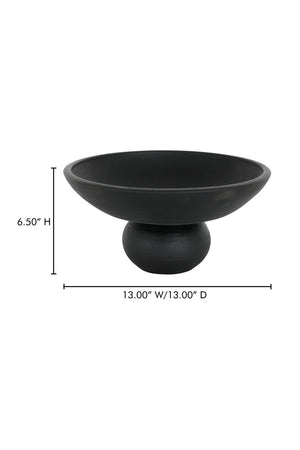   Modern European furniture - Black Terracotta Decorative Bowl- www.oroa.com | Oroa.com