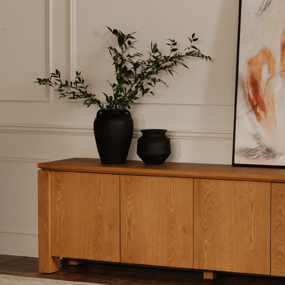   Modern European furniture - Black Terracotta Vase - www.oroa.com | Oroa.com
