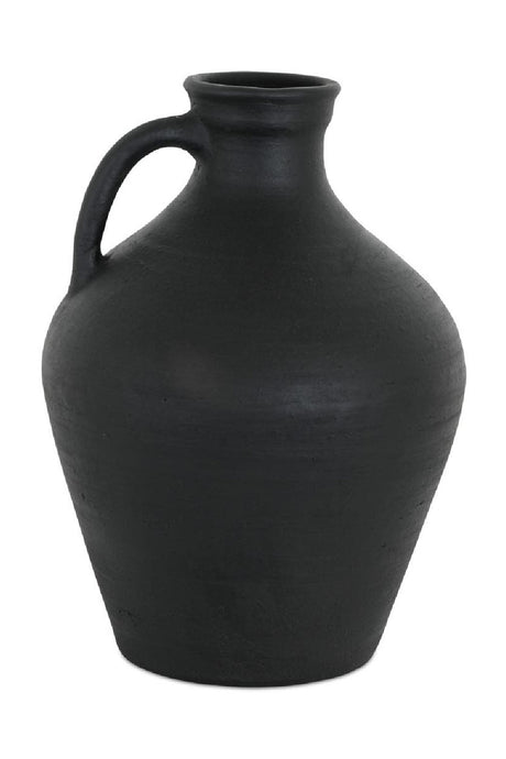   Modern European furniture - Black Terracotta Vase - www.oroa.com | Oroa.com