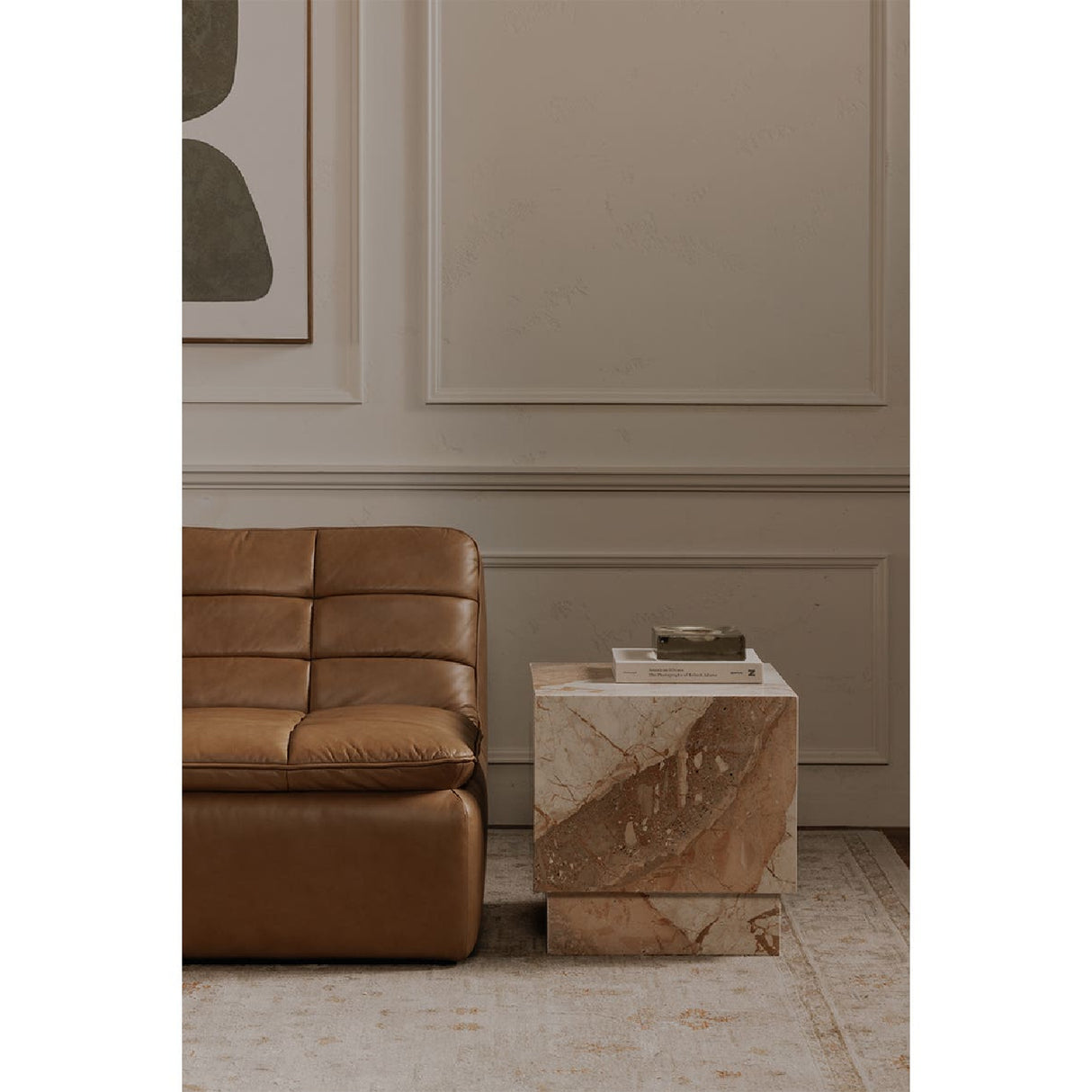   Modern European furniture - Italian Marble Square Side Table - www.oroa.com | Oroa.com