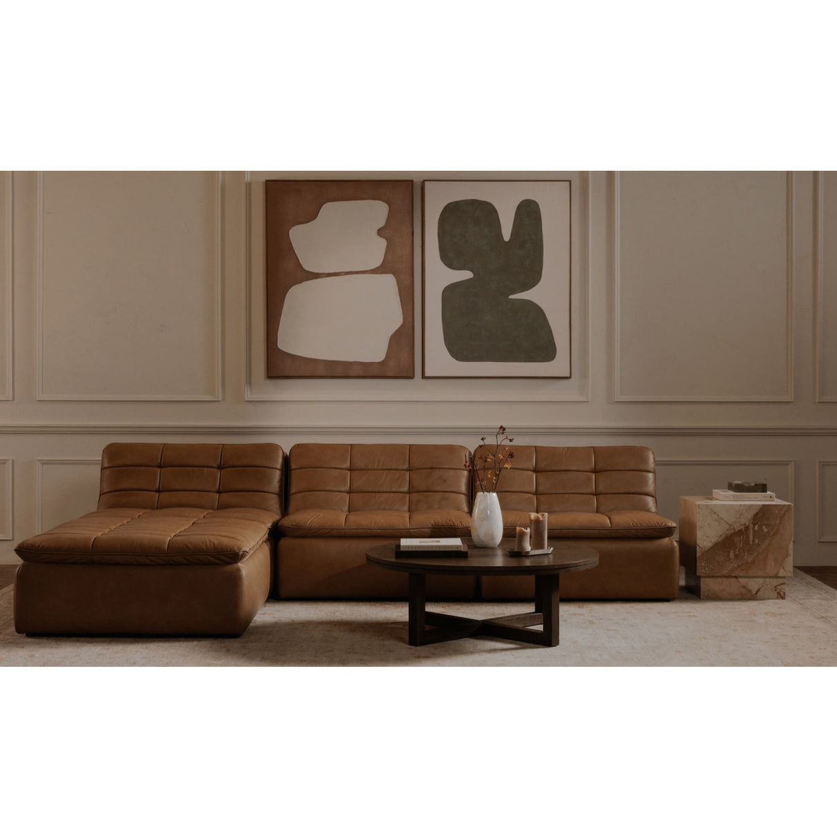   Modern European furniture - Italian Marble Square Side Table - www.oroa.com | Oroa.com