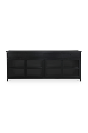   Modern European furniture - Black Metal 4-Door Sideboard - www.oroa.com | Oroa.com