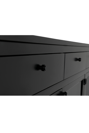   Modern European furniture - Black Metal 4-Door Sideboard - www.oroa.com | Oroa.com