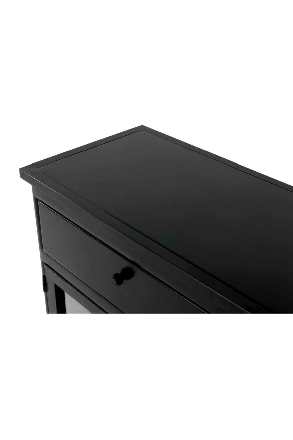   Modern European furniture - Black Metal 4-Door Sideboard - www.oroa.com | Oroa.com