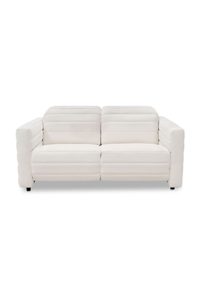 Modern European furniture - Channeled Power Recliner Sofa - www.oroa.com