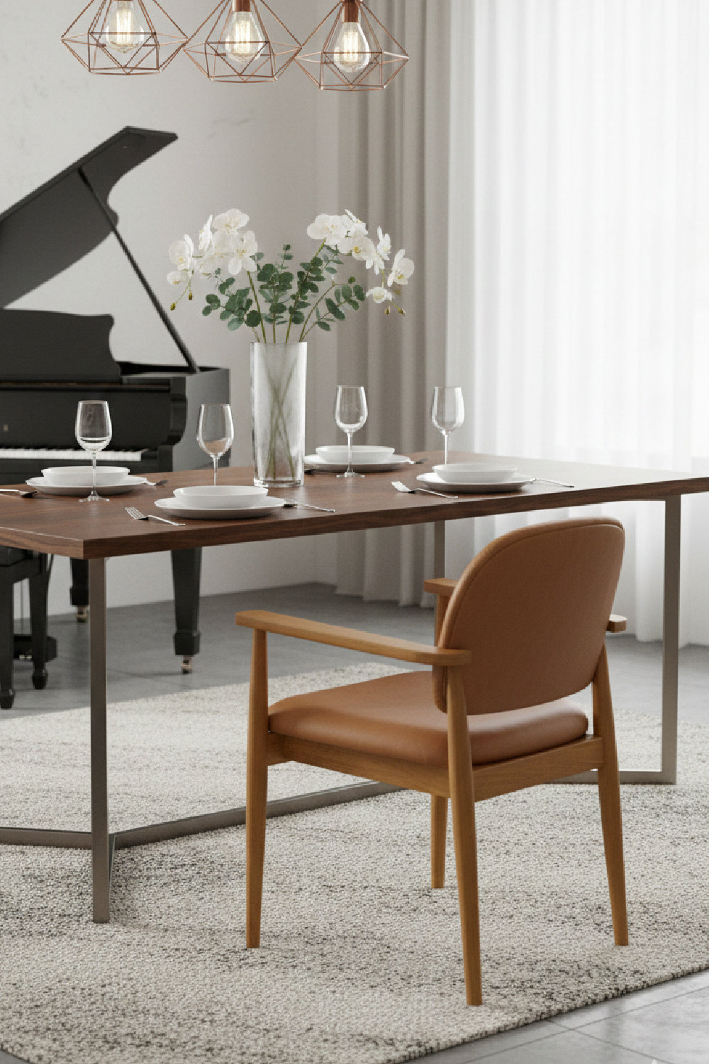   Modern European furniture - Wooden Padded Dining Chairs - www.oroa.com | Oroa.com