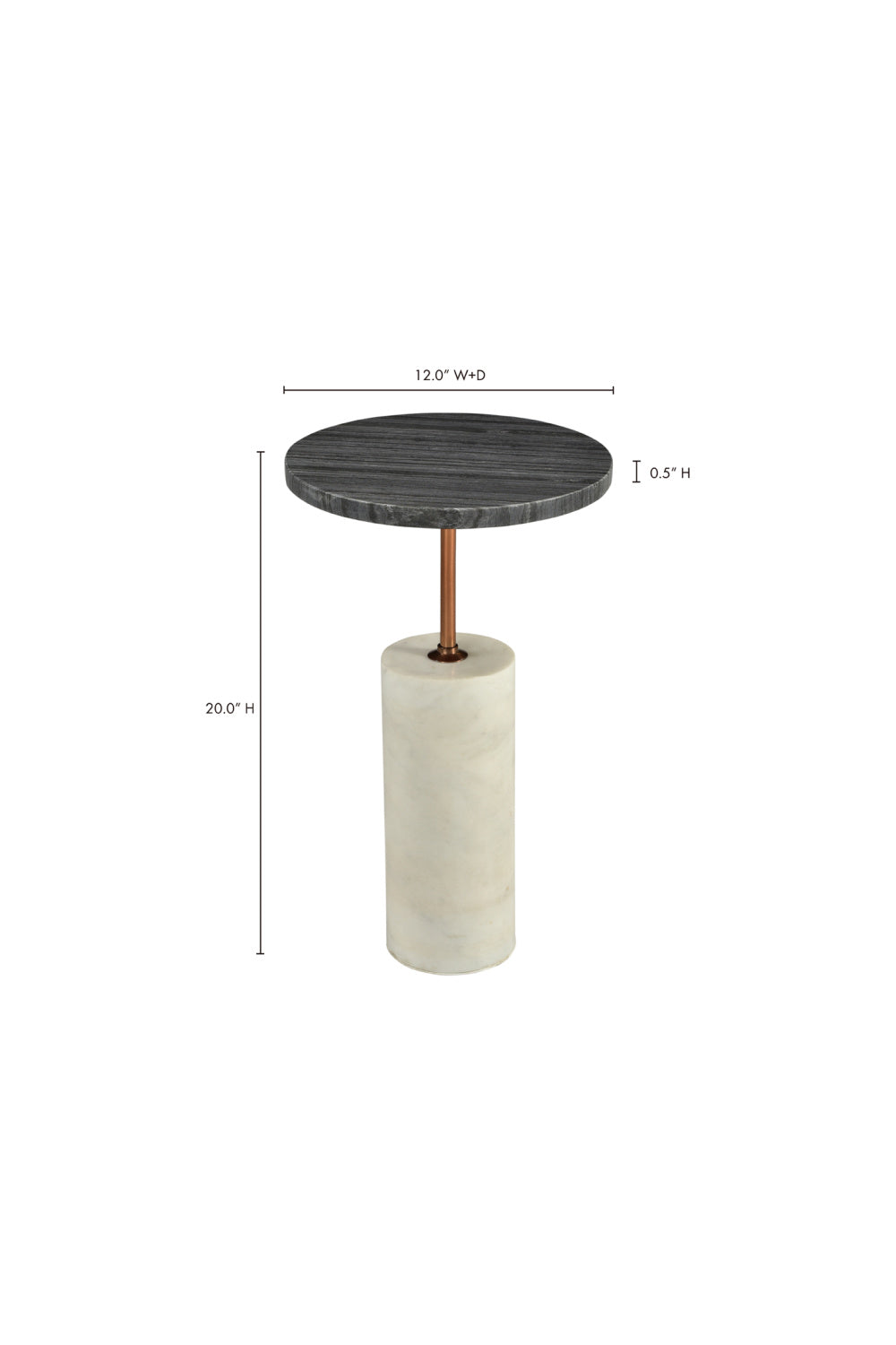   Modern European furniture - Gray Marble Accent Table - www.oroa.com | Oroa.com