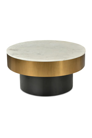   Modern European furniture - Gold Rimmed Marble Coffee Table - www.oroa.com | Oroa.com
