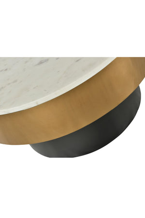   Modern European furniture - Gold Rimmed Marble Coffee Table - www.oroa.com | Oroa.com