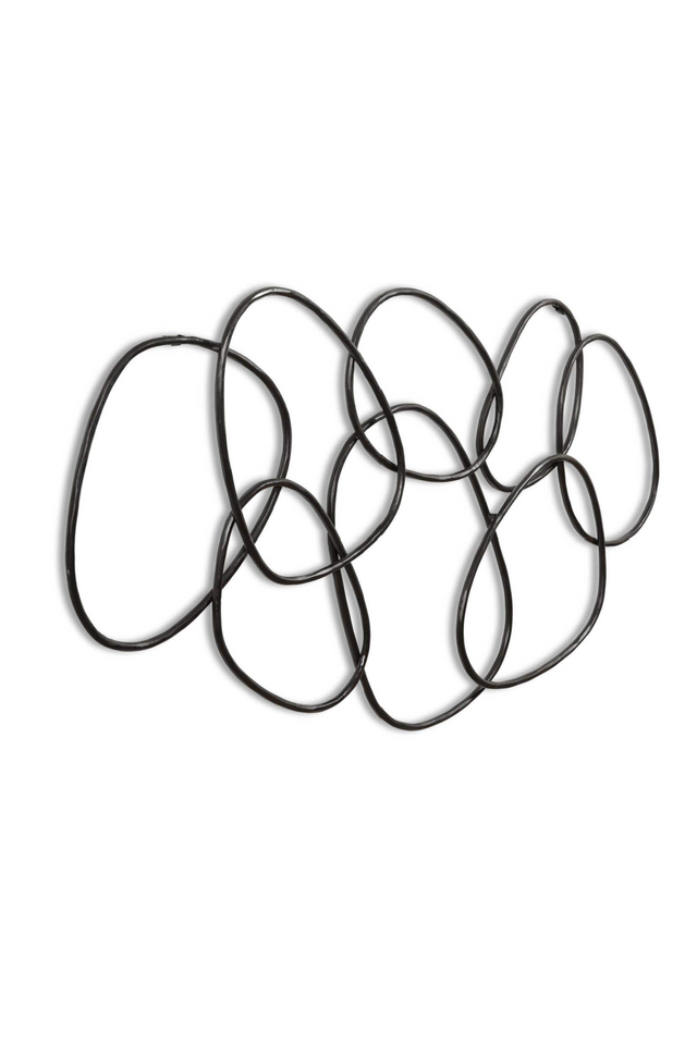Modern European furniture - Interlocking Bronze Ring Wall Decor - www.oroa.com