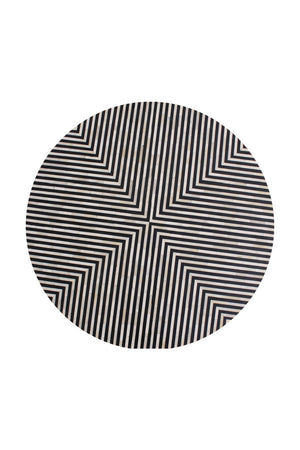   Modern European furniture - Black & White Patterned Side Table - www.oroa.com | Oroa.com