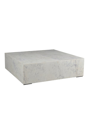   Modern European furniture - Square White Marble Coffee Table - www.oroa.com | Oroa.com