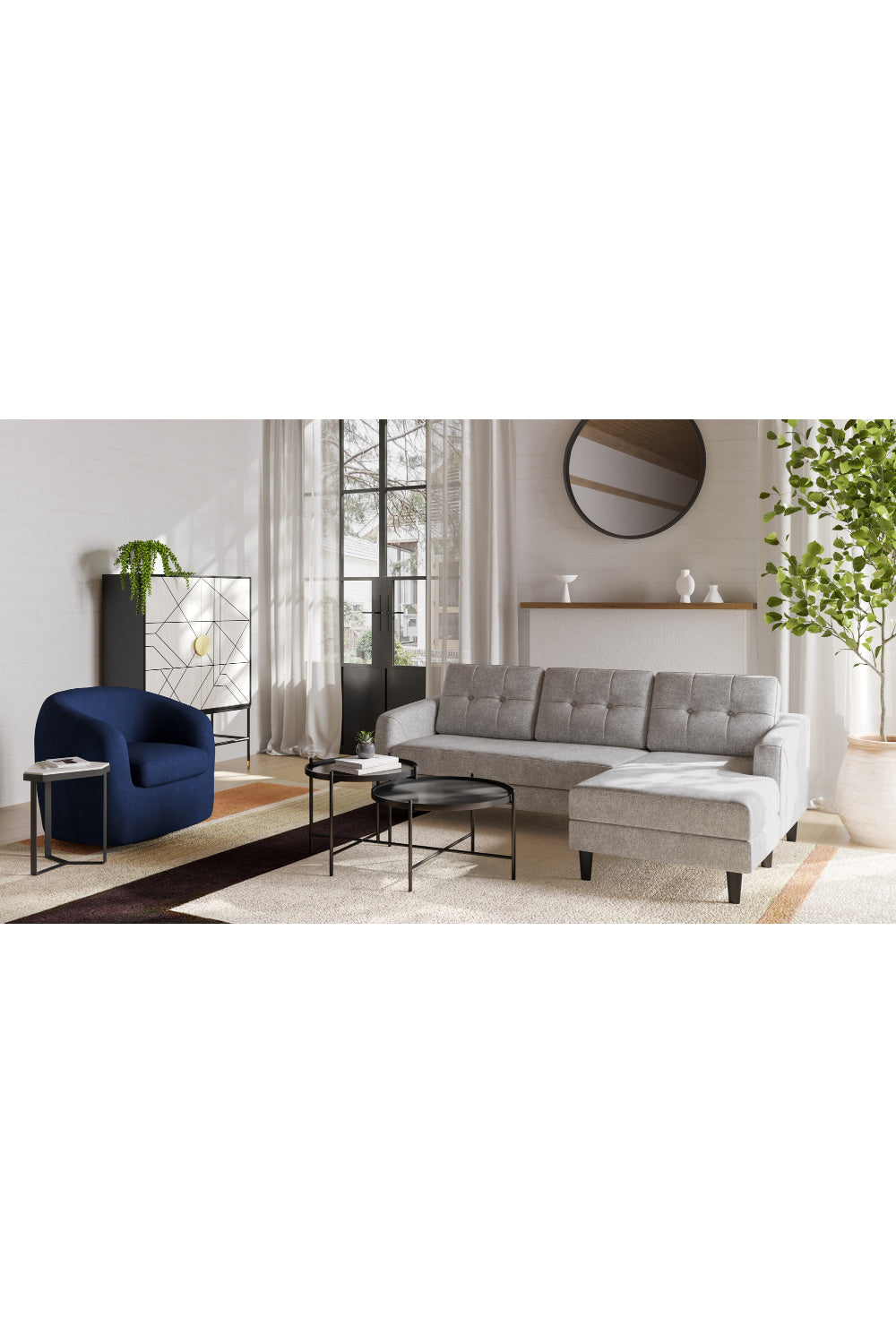   Modern European furniture - Cream 2-Door Cabinet - www.oroa.com | Oroa.com