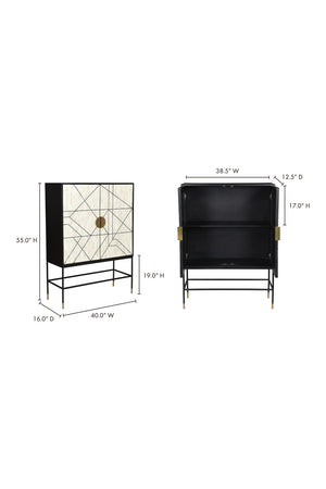   Modern European furniture - Cream 2-Door Cabinet - www.oroa.com | Oroa.com