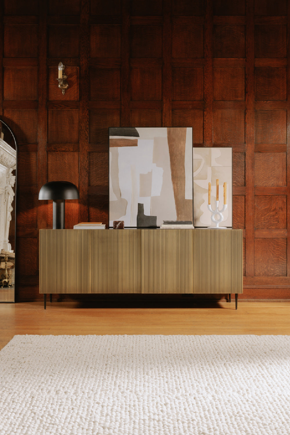   Modern European furniture - Antique Brass 2-Door Sideboard - www.oroa.com | Oroa.com
