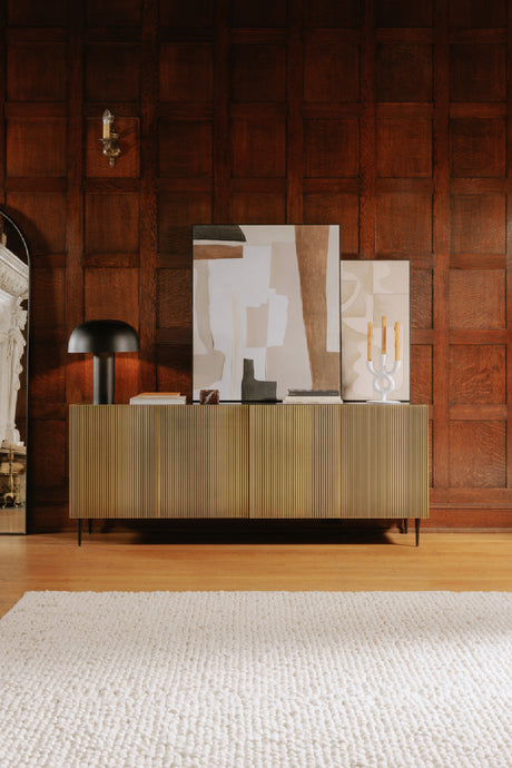   Modern European furniture - Antique Brass 2-Door Sideboard - www.oroa.com | Oroa.com