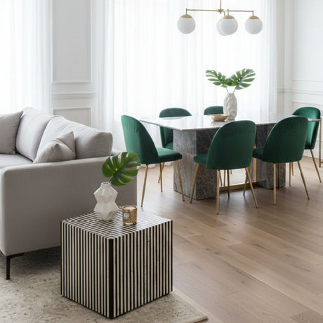   Modern European furniture - Black & White Bone Side Table - www.oroa.com | Oroa.com