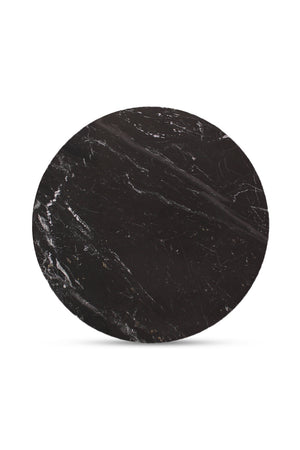   Modern European furniture - Black Marble Round Coffee Table - www.oroa.com | Oroa.com