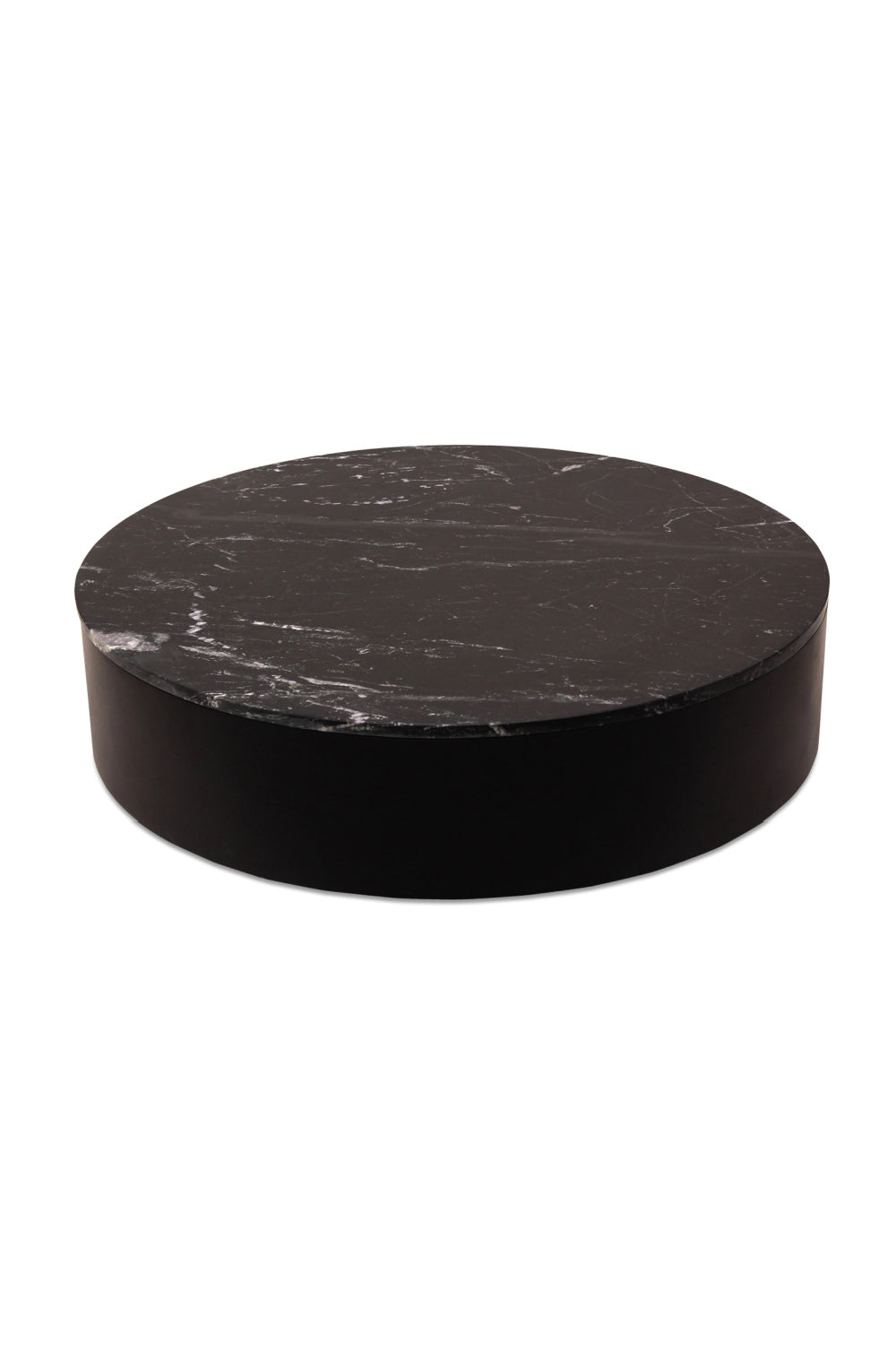   Modern European furniture - Black Marble Round Coffee Table - www.oroa.com | Oroa.com