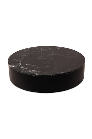   Modern European furniture - Black Marble Round Coffee Table - www.oroa.com | Oroa.com