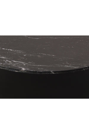   Modern European furniture - Black Marble Round Coffee Table - www.oroa.com | Oroa.com