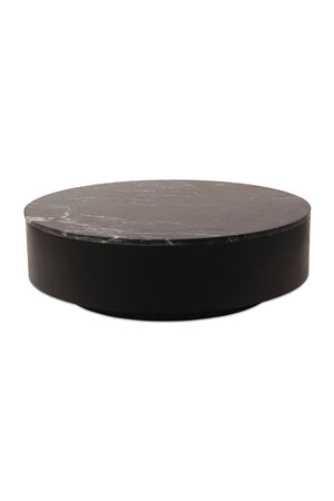   Modern European furniture - Black Marble Round Coffee Table - www.oroa.com | Oroa.com